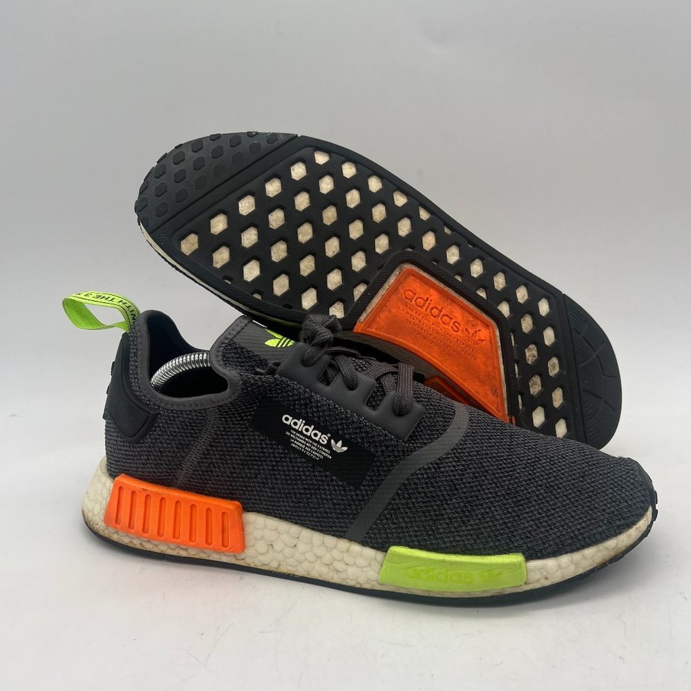 Adidas Men's Size 11.5  NMD R1 GV7382 Gray Running Shoes Sneakers